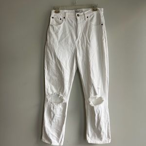 Abercrombie Ankle straight high rise jeans